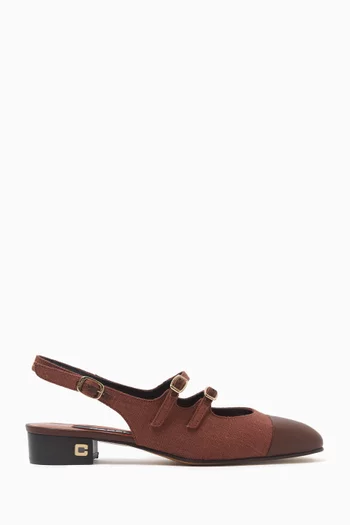 Abricot 20 Slingback Pumps in Canvas