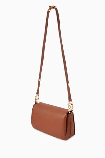 Jewel Shoulder Bag in Faux Leather