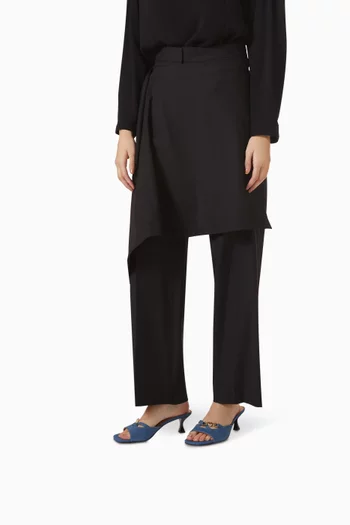 Love Chain Strap Mules in Denim