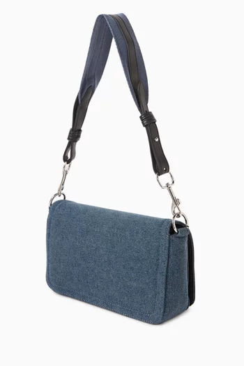 Signature Shoulder Bag in Denim