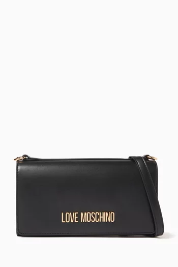 Small Smart Daily Shoulder Bag in Faux Leather