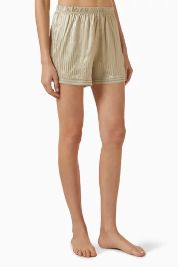 Tulle-trim Shorts in Viscose