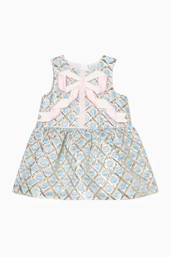 Origami Ribbon Peplum Dress & Bloomers