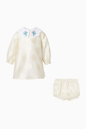 Long Sleeved Shift Dress & Bloomers