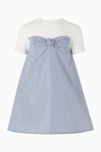 Striped Bow Detail Dress