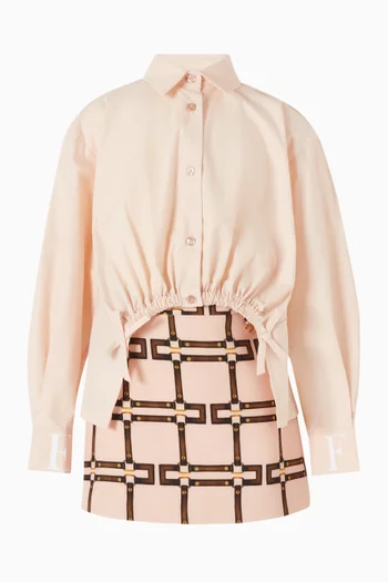 Logo-Print Mini Skirt