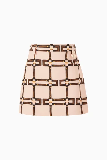 Logo-Print Mini Skirt