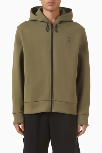 Focus Tech Zip Hoodie in Cotton-blend
