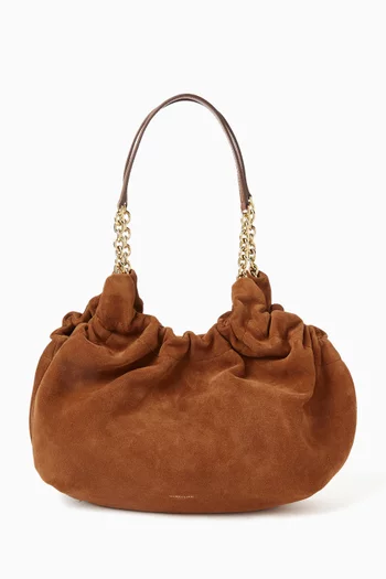 The Midi Miami Tote Bag in Suede