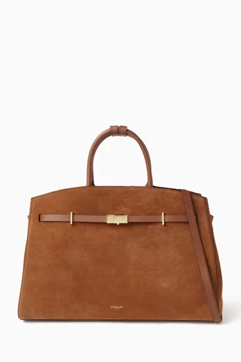 The Hudson Tote Bag in Suede