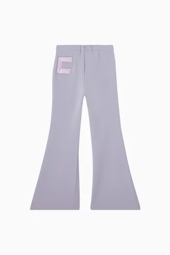Flared Logo Pants