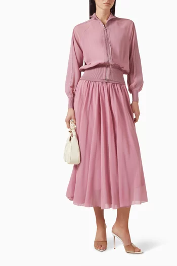 Blouson Jacket in Georgette