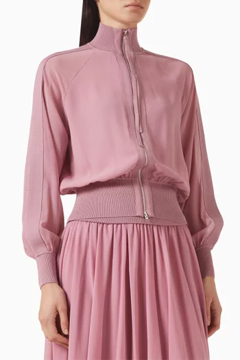 Blouson Jacket in Georgette