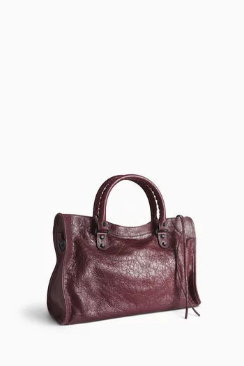 حقيبة لو سيتي متوسطة جلد ماعز أرينا