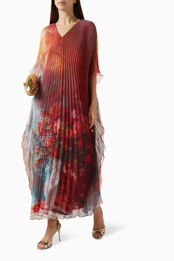 Printed Kaftan in Chiffon