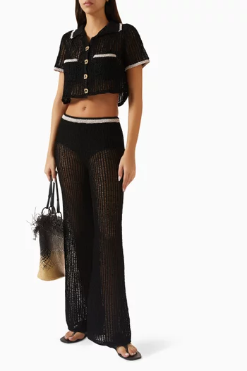 Ramatuelle Cropped Shirt in Knit