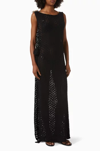 فستان انجليس طويل منسوج