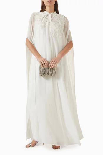 Brise Cape Dress in Georgette