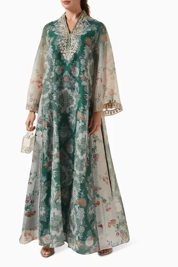 Winslow Embroidered Dress in Organza