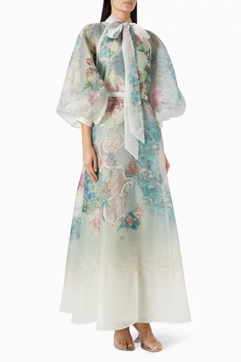 Selora Bow-neck Dress in Organza