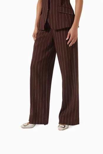 حذاء كلاسيك ترومبيت بسير خلفي وكعب 70 مم جلد لامع