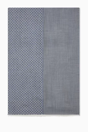 وشاح بنقشة كشمير وصوف وحرير