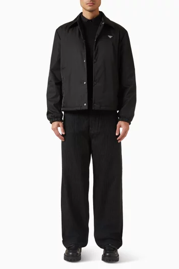 جاكيت بياقة نايلون معاد تدويره