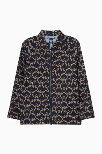 لباس سباحة بنقشة سلاسل بشكل سلاحف