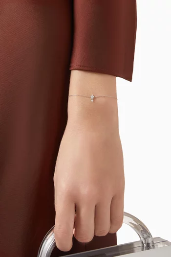 Star Pavé Diamond Bracelet in 18kt White Gold