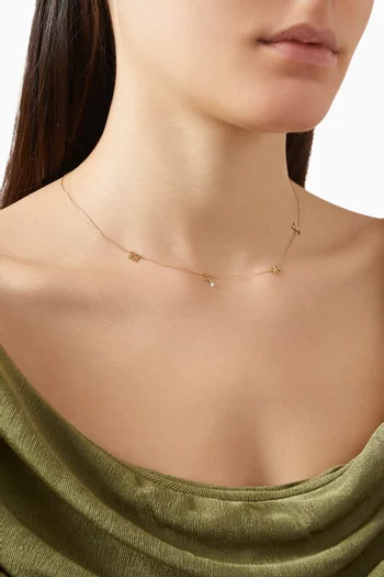 Amour Diamond Necklace in 18kt Gold