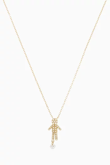 Selene Boy Diamond Necklace in 18kt Gold