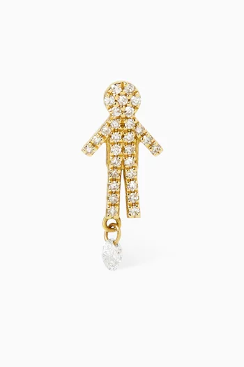 Séléné Boy Diamond Earring in 18kt Gold