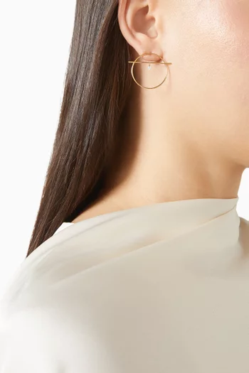 Fibule Diamond Earrings in 18kt Gold