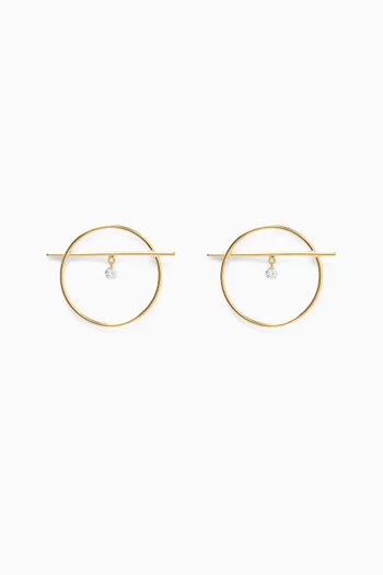 Fibule Diamond Earrings in 18kt Gold