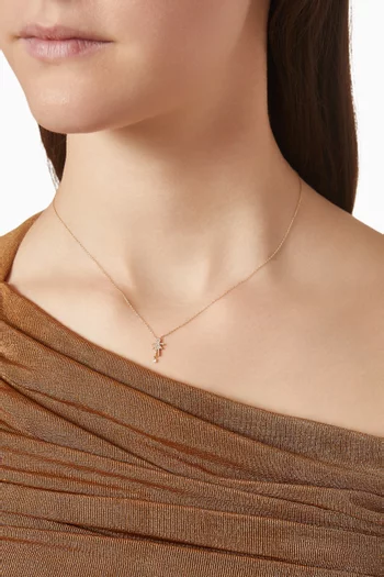Selene Diamond Girl Necklace in 18kt Gold