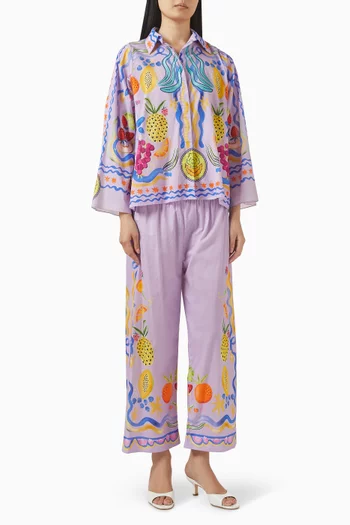 طقم ابي بتصميم متناسق