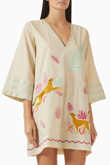 Reese Embroidered Mini Dress