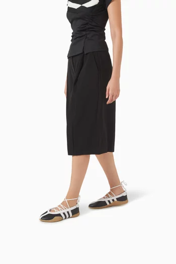 حذاء باليرينا تايكوندو مي بكعب مسطح