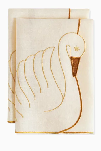 Swan Napkins, Set of 2