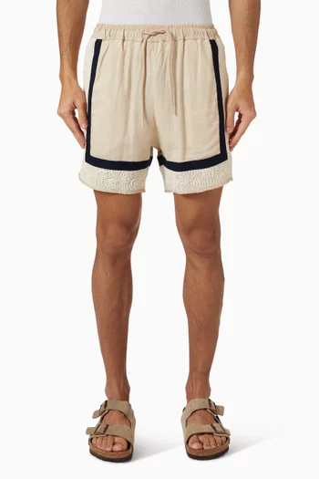 شورت جورجي باتيك مزيج كتان