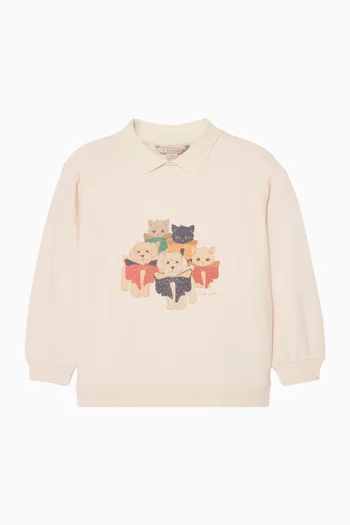 Cats and Dogs Polo Sweatshirt
