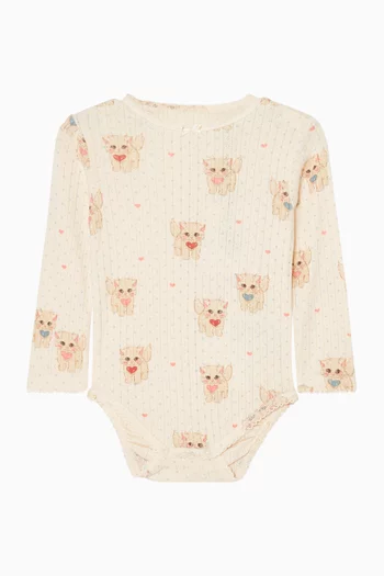 Long-sleeve Kitty Bodysuit