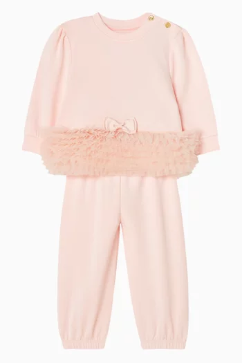 Tulle Trim Baby Tracksuit