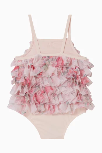Minnow Ruffled Swimsuit in Tulle