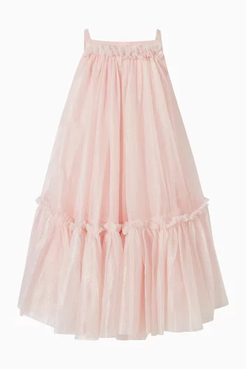 Rosheen Strappy Dress in Sparkle Tulle