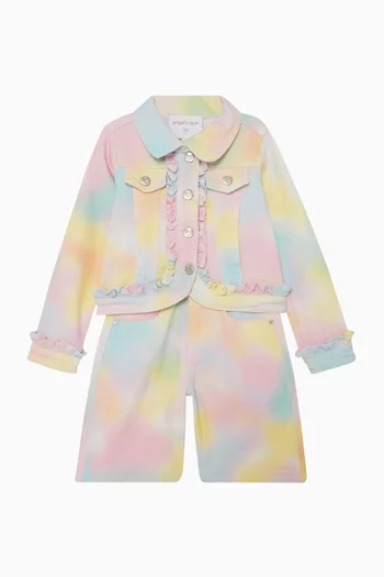 Gigi Love Logo Jacket in Denim