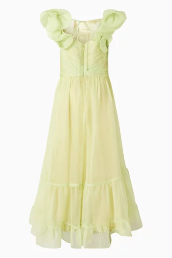 Ruffle Gown in Chiffon