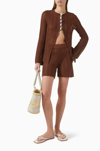 شورت كورسيكا منسوج