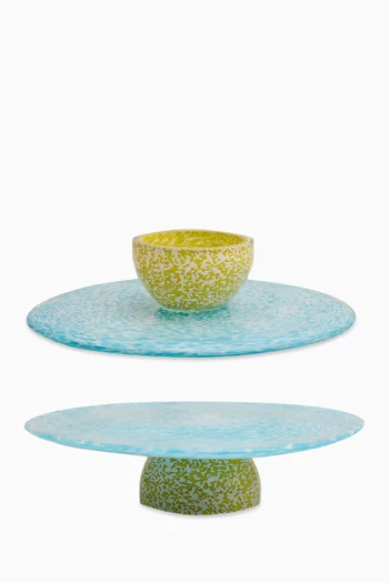 2-in-1 Footed Cake Plate & Tapas Bowl