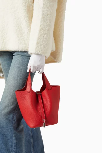 Unused Picotin 18 Bag in Clemence Leather